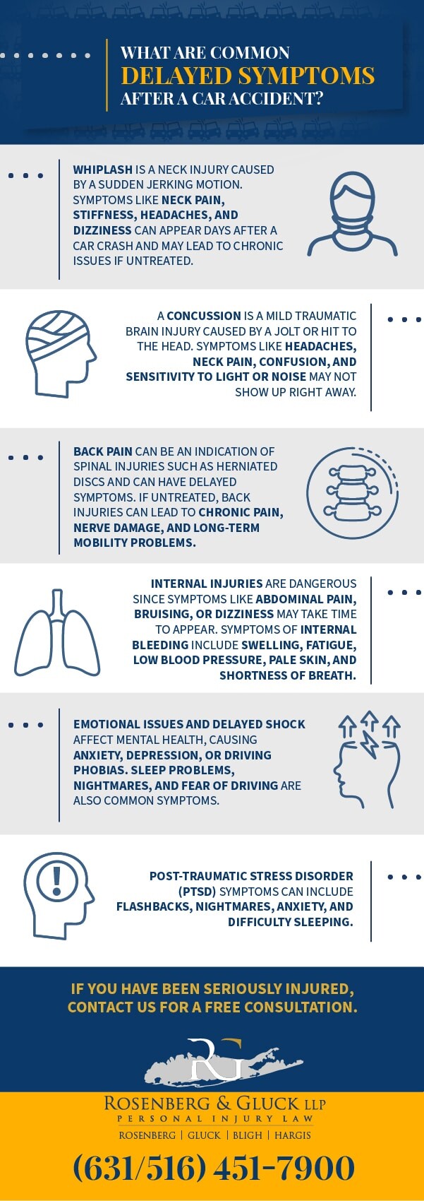 What Are Common Delayed Symptoms After a Car Accident?